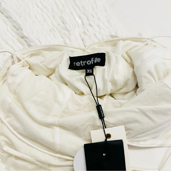 Retrofête Sirena Feather Sequin Dress | White Feather | XS | NWT - Picture 11 of 11